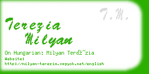 terezia milyan business card